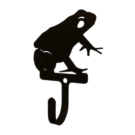 Village Wrought Iron Village Wrought Iron WH-282-S Frog Wall Hook; Small WH-282-S